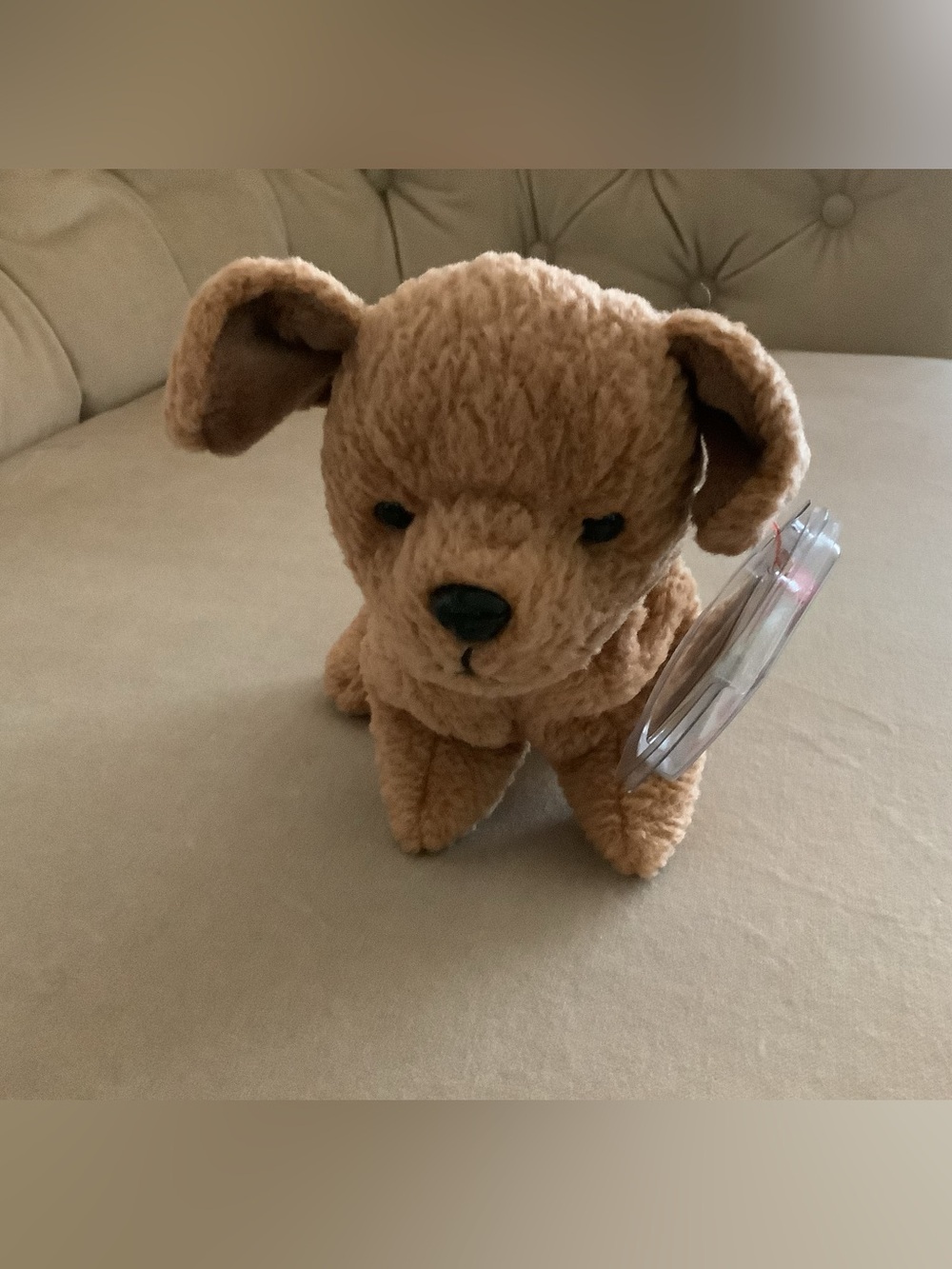 Ty Brown Plush Puppy Dog Toy - Tuffy